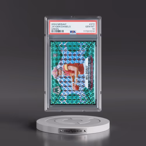 2024 Panini Mosaic #272 Jayden Daniels - Green (PSA 10 GEM MINT)