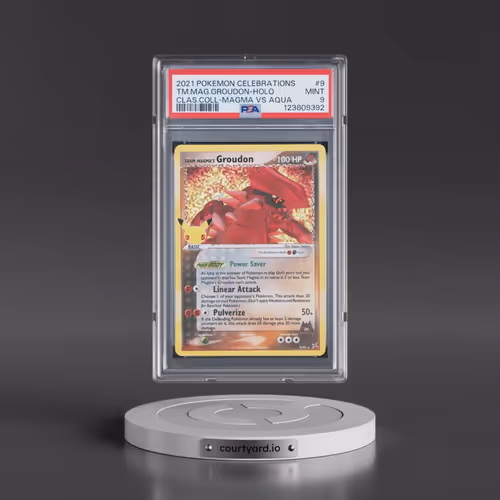 2021 Pokémon Celebrations Classic Collection #9 Team Magma's Groudon - Holo (PSA 9 MINT)