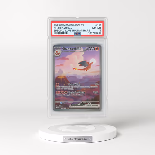 2023 Pokémon Mew EN-151 #199 Charizard EX - Holo Special Illustration Rare (PSA 8 NM-MT)