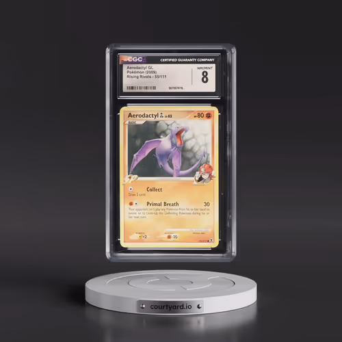 2009 Rising Rivals #55/111 Aerodactyl GL (CGC 8 NM-MT)