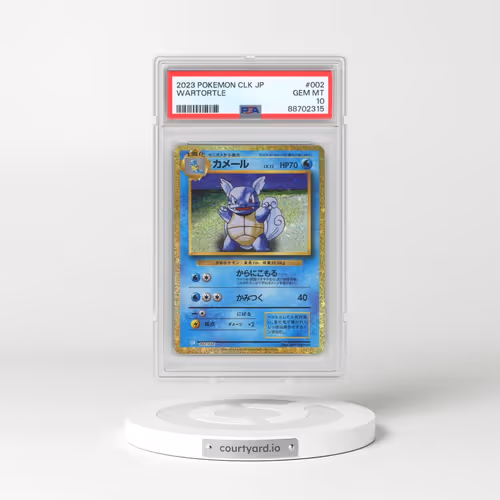 2023 Pokémon Clk-Trading Card Game Classic Blastoise & Suicune EX Deck #002 Wartortle (PSA 10 GEM MINT)