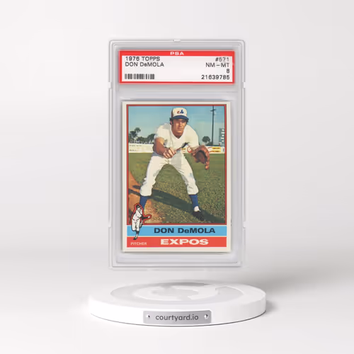 1976 Topps #571 Don DeMola (PSA 8 NM-MT)