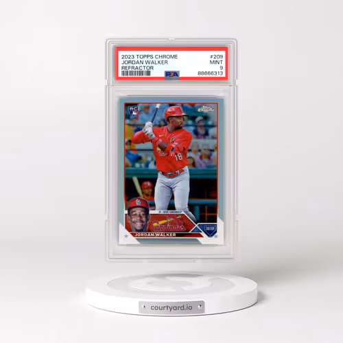 2023 Topps Chrome #209 Jordan Walker - Refractor (PSA 9 MINT)