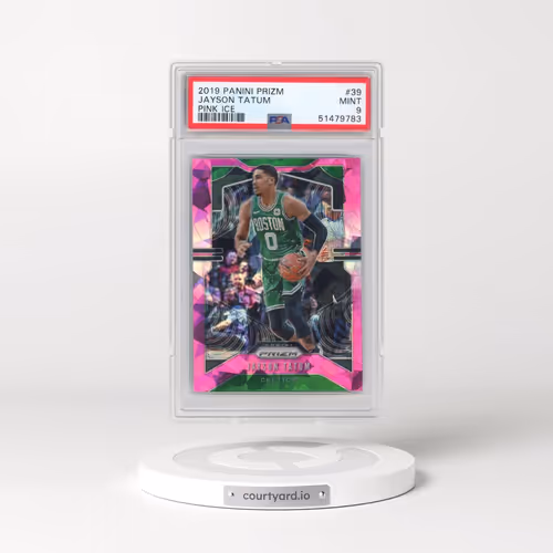 2019 Panini Prizm #39 Jayson Tatum - Pink Ice (PSA 9 MINT)