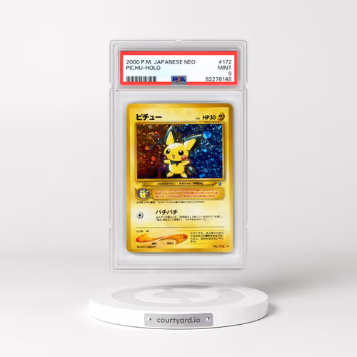 2000 Pokémon Neo #172 Pichu - Holo (PSA 9 MINT)