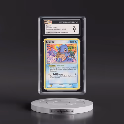 2006 EX Crystal Guardians #64/100 Squirtle (CGC 9 MINT)