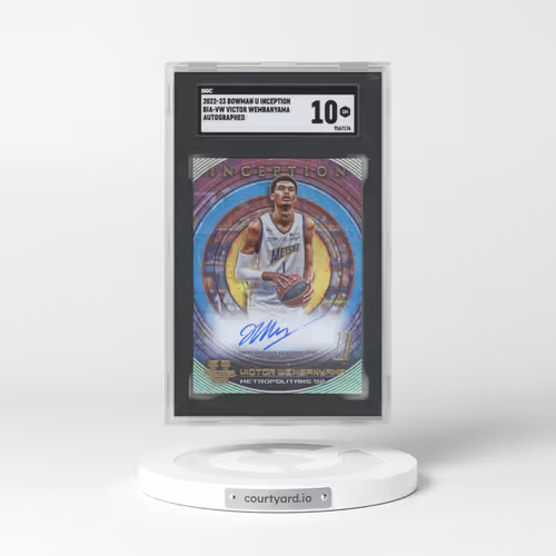 2022 Bowman University Inception Autographs #VW Victor Wembanyama (SGC 10 GEM MINT)
