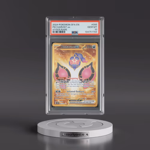 2024 Pokémon Sfa EN-Shrouded Fable #095 Pecharunt EX - Holo Hyper Rare (PSA 10 GEM MINT)