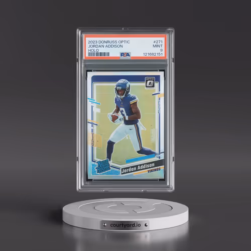 2023 Panini Donruss Optic #271 Jordan Addison - Holo (PSA 9 MINT)