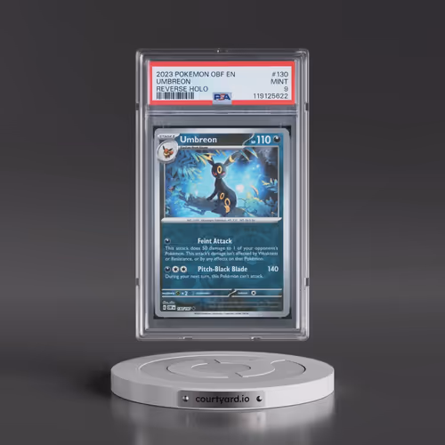 2023 Pokémon Obf EN-Obsidian Flames #130 Umbreon - Reverse Holo (PSA 9 MINT)