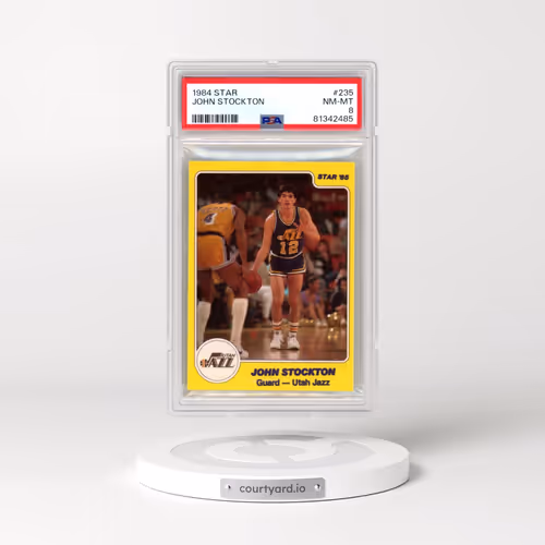 1984 Star #235 John Stockton (PSA 8 NM-MT)