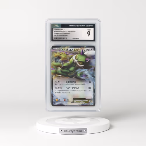 2011 Dark Rush #062/069 Tornadus EX - 1st Edition Holo (CGC 9 MINT)