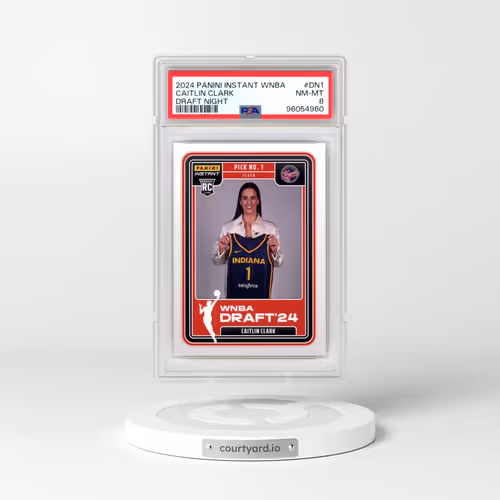 2024 Panini Instant WNBA Draft Night #DN1 Caitlin Clark (PSA 8 NM-MT)