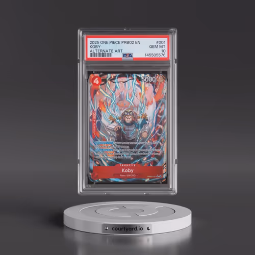 2025 One Piece PRB02-Premium Booster -One Piece Card the Best- Vol.2 #001 Koby - Alternate Art (PSA