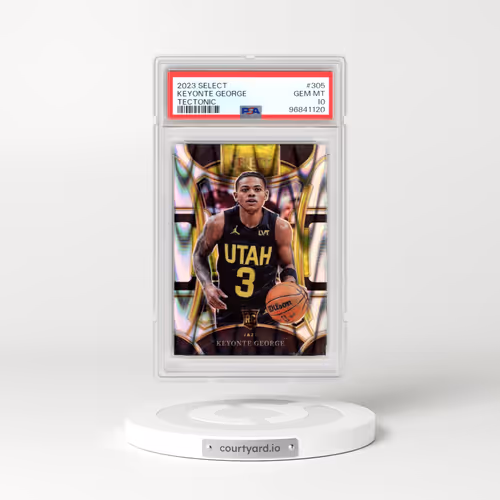 2023 Panini Select #305 Keyonte George - Tectonic (PSA 10 GEM MINT)
