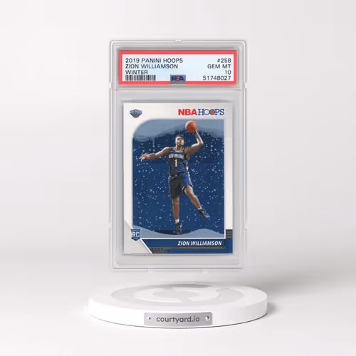 2019 Panini Hoops #258 Zion Williamson - Winter (PSA 10 GEM MINT)