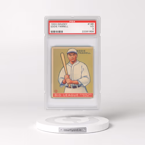 1933 Goudey #148 Eddie Farrell (PSA 3 VG)