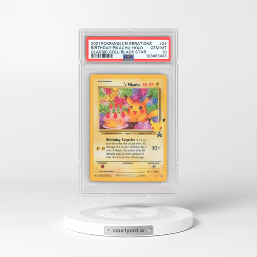 2021 Pokémon Celebrations Classic Collection #24 Birthday Pikachu - Holo (PSA 10 GEM MINT)