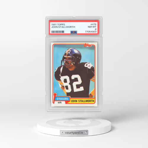 1981 Topps #476 John Stallworth (PSA 8 NM-MT)
