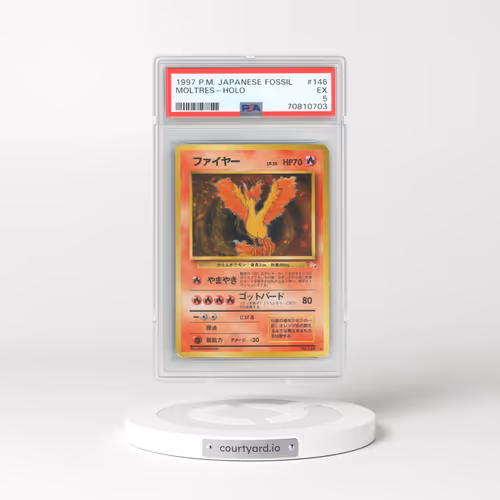 1997 Pokémon Fossil #146 Moltres - Holo (PSA 5 EX)