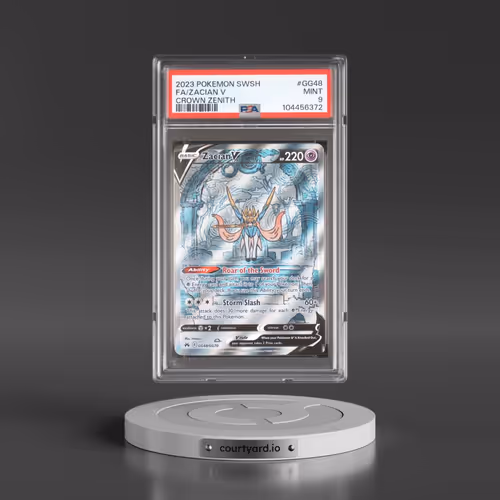 2023 Pokémon Sword and Shield Crown Zenith #GG48 Zacian V - Holo Full Art (PSA 9 MINT)