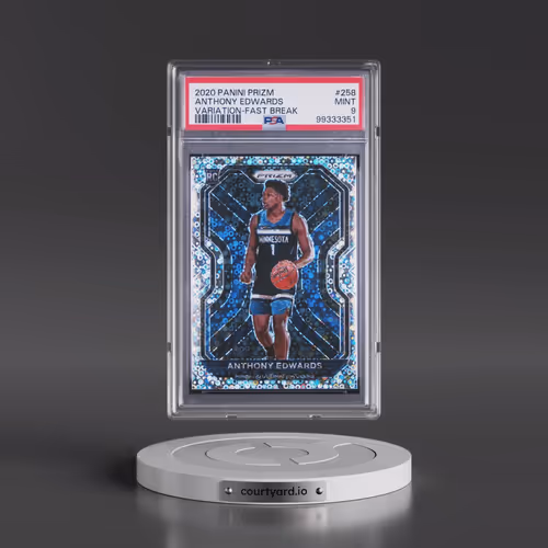 2020 Panini Prizm #258 Anthony Edwards - Variation-Fast Break (PSA 9 MINT)