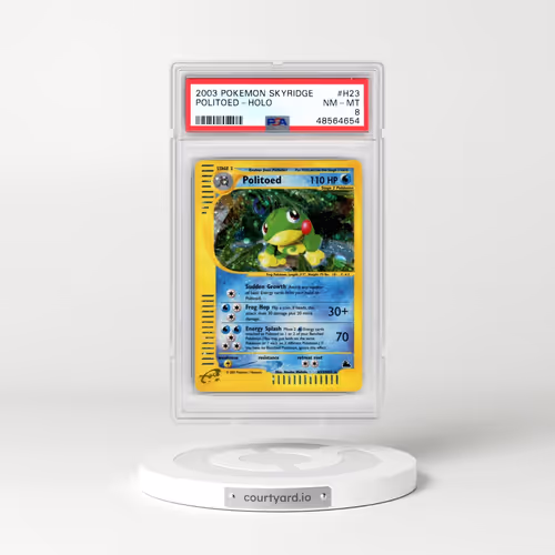 2003 Pokémon Skyridge #H23 Politoed - Holo (PSA 8 NM-MT)