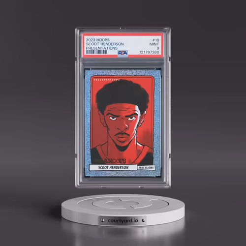 2023 Panini NBA Hoops Presentations #19 Scoot Henderson (PSA 9 MINT)