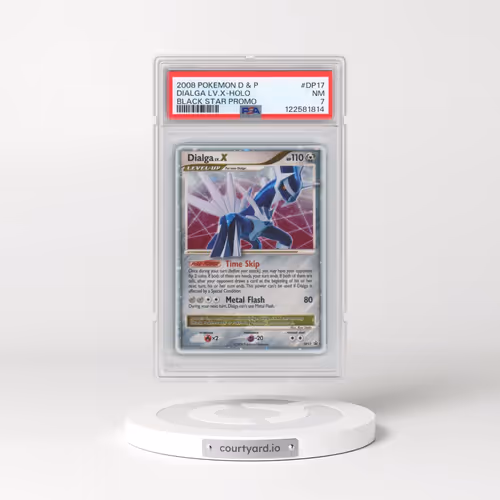 2008 Pokémon Diamond & Pearl Black Star Promo #DP17 Dialga LV.X - Holo (PSA 7 NM)
