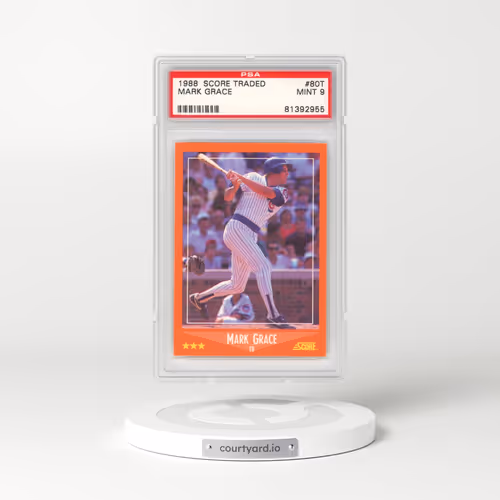 1988 Score Traded #80T Mark Grace (PSA 9 MINT)