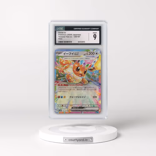 2024 Pokémon Sv8a-Terastal Fest EX #126 Eevee EX - Holo (CGC 9 MINT)