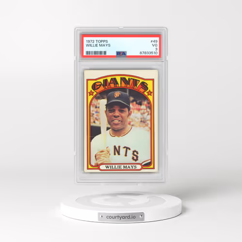 1972 Topps #49 Willie Mays (PSA 3 VG)