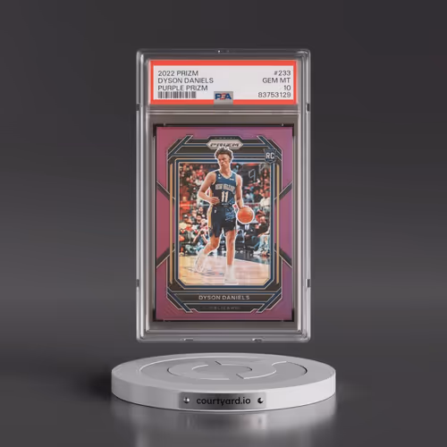 2022 Panini Prizm #233 Dyson Daniels - Purple Prizm (PSA 10 GEM MINT)