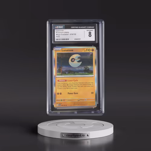 2025 Mega Evolution - MEG EN #074/132 Lunatone - Holo (CGC 8 NM-MT)