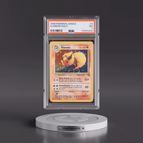 1999 Pokémon Jungle #3 Flareon - Holo (PSA 7 NM)