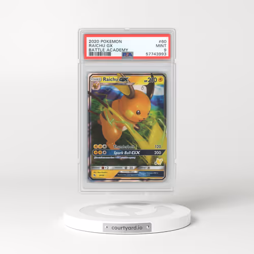 2020 Pokémon Battle Academy #60 Raichu GX - Holo (PSA 9 MINT)