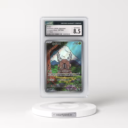 2024 Crimson Haze #067/066 Pinsir - Art Rare Holo (CGC 8.5 NM-MT+)