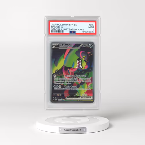2024 Pokémon Sfa EN-Shrouded Fable #090 Okidogi EX - Holo Special Illustration Rare (PSA 9 MINT)