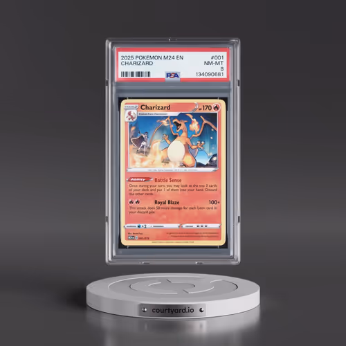 2025 Pokémon M24 EN-Mcdonald's Collection #001 Charizard (PSA 8 NM-MT)