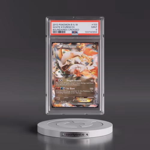 2012 Pokémon Black & White Boundaries Crossed #103 White Kyurem EX - Holo (PSA 9 MINT)