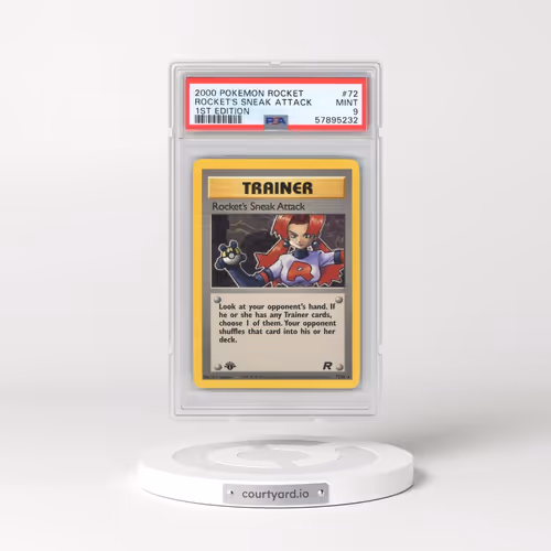 2000 Pokémon Rocket #72 Rocket's Sneak Attack - 1st Edition (PSA 9 MINT)