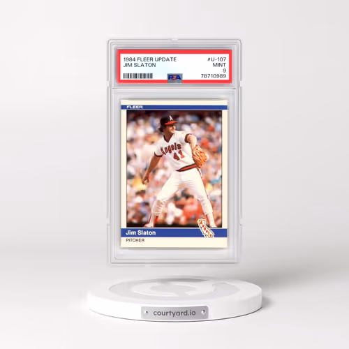 1984 Fleer Update #U-107 Jim Slaton (PSA 9 MINT)