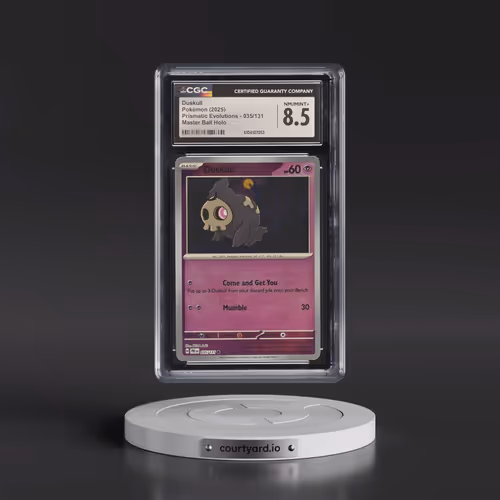 2025 Pokémon Pre EN-Prismatic Evolutions #035 Duskull - Reverse Holo Master Ball (CGC 8.5 NM-MT+)