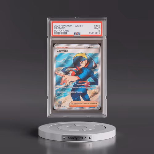 2024 Pokémon Twm EN-Twilight Masquerade #204 Carmine - Ultra Rare (PSA 9 MINT)