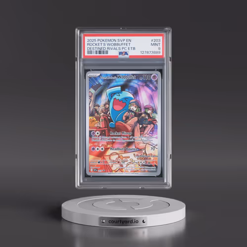 2025 Pokémon Svp EN-SV Black Star Promo #203 Team Rocket's Wobbuffet - Destined Rivals Pokemon Cente
