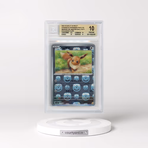 2023 Pokémon Card 151 #133 Eevee - Reverse Holo Master Ball (BGS 10 PRISTINE)
