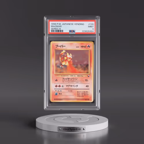 1998 Pokémon Vending #126 Magmar - Series III (PSA 9 MINT)