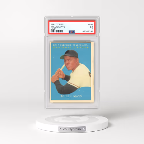 1961 Topps #482 Willie Mays - MVP (PSA 5 EX)