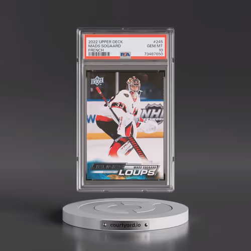 2022 Upper Deck #245 Mads Sogaard - French (PSA 10 GEM MINT)