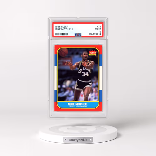 1986 Fleer #74 Mike Mitchell (PSA 9 MINT)